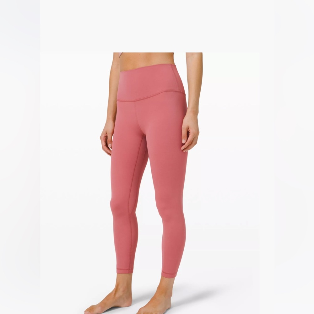Lululemon allign leggings size 6, 25 inches, more of a dusty rose color